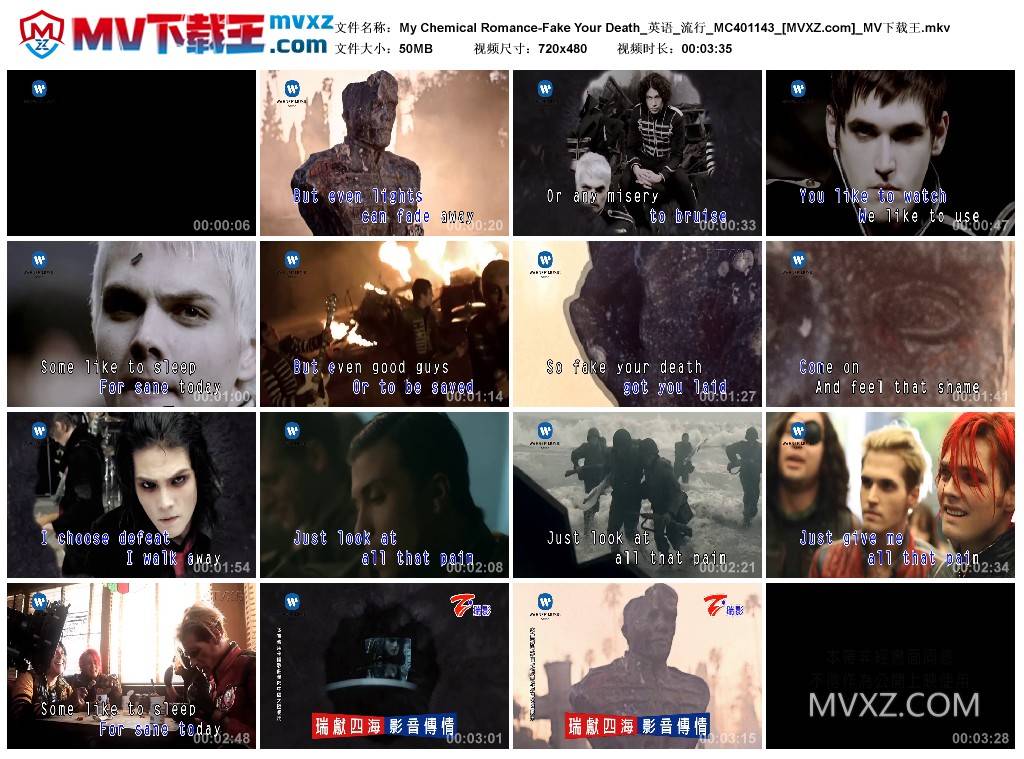 My Chemical Romance-Fake Your Death_英语_流行_MC401143